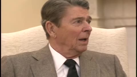 President Reagan Greets President-Elect Bush at White House on November 9, 1988