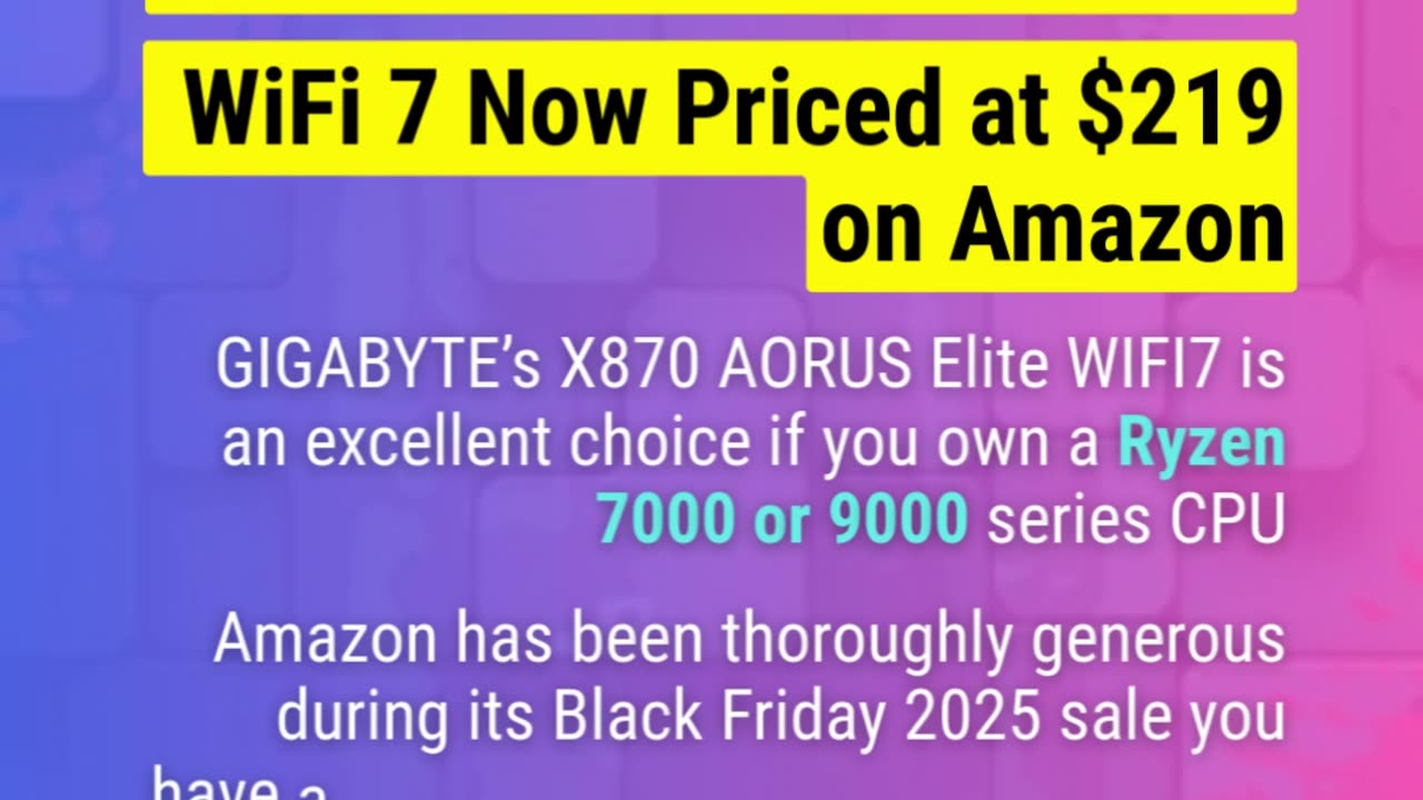 ⚡X870 AORUS Elite WiFi for $219! Best AM5 Deal #PCBuild #Shorts