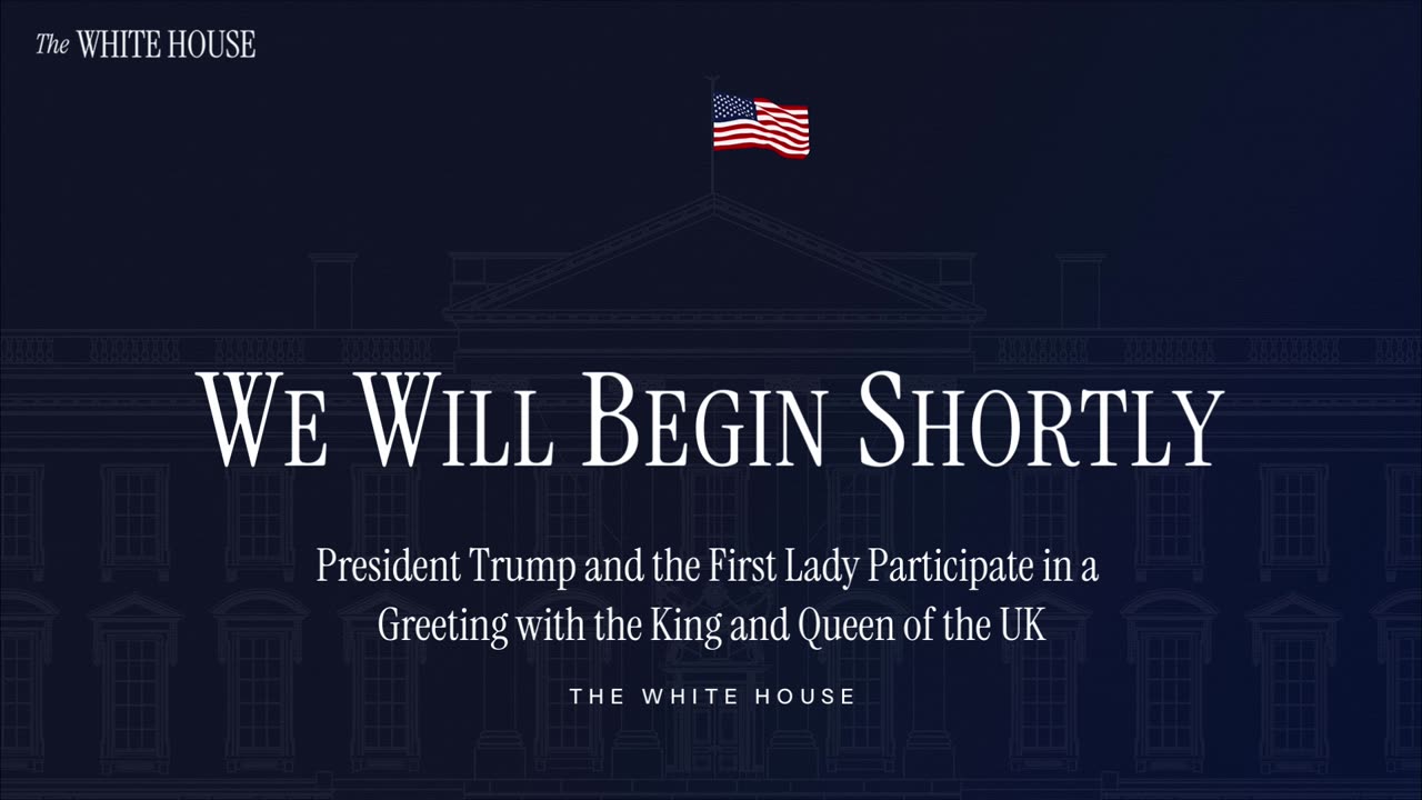 President Trump and The First Lady Participate in a Greeting with the King and Queen of the UK
