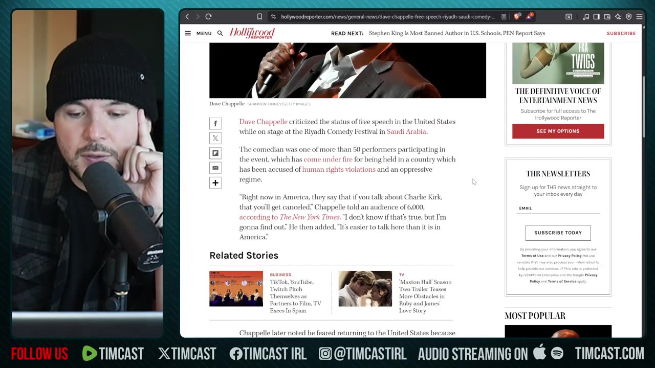 Dave Chappelle MOCKS Charlie Kirk Assassination Sparking Outrage | Tim Pool