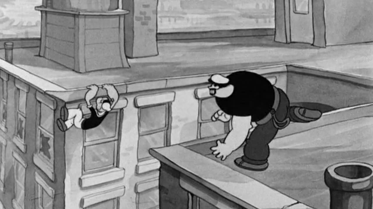 Popeye The Paneless Window Washer 1937