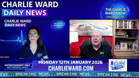 NEWS WITH CHARLIE WARD & DREW DEMI MONDAY 12TH JANUARY 2026 Viral.tv 207K followers.......