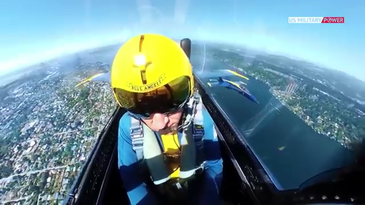 Blue Angels cockpit scary view