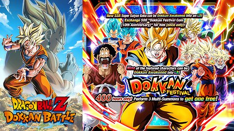 DBZ Dokkan Battle: Dokkan Fest Super Saiyan Goku + Super Saiyan Vegeta (Angel) Banner Summons