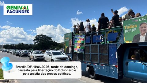 Good people took to the streets of Brasília/DF demanding Bolsonaro's freedom.