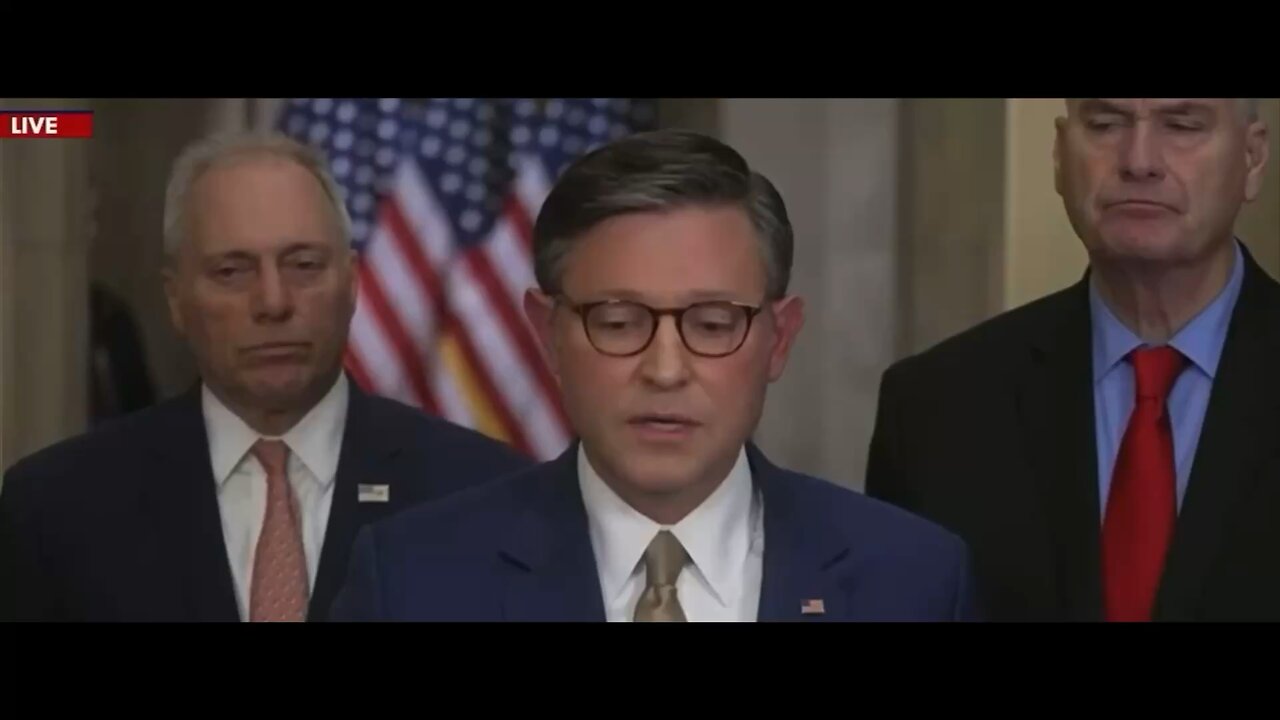 BREAKING NEWS:📣 Mike Johnson, Speaker of the House, addresses Day 2 of the Democrat Government…