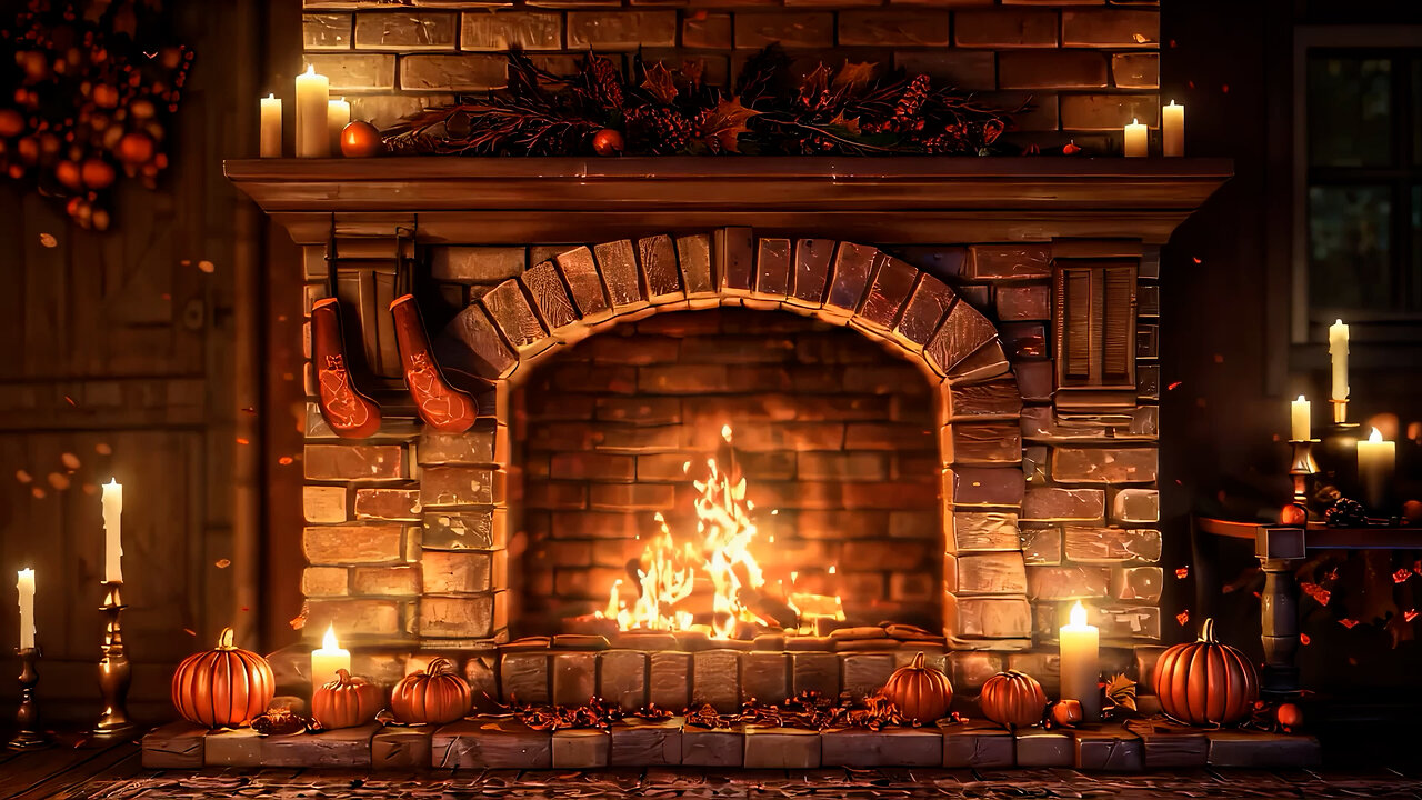 🔥Relax By The Fireplace | Fire Crackling Ambience For Deep Sleep