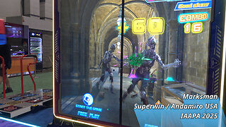 Blasting Zombies To Frisbees In Superwin / Andamiro's Marksman (IAAPA 2025)