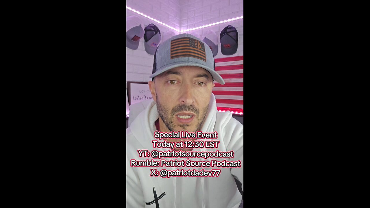 Special Live Event at 12:30 est