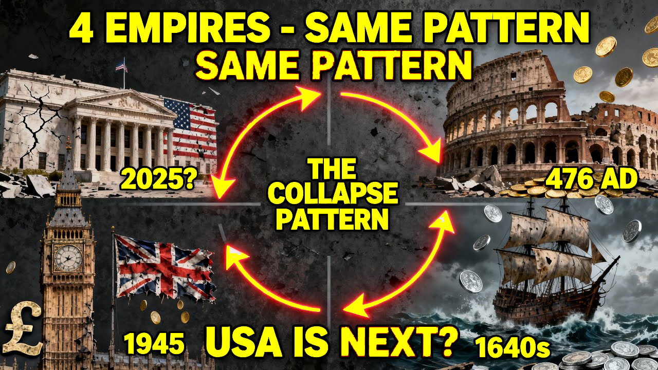 The Empire Collapse Pattern - Rome, Spain, Britain... United States Is Next