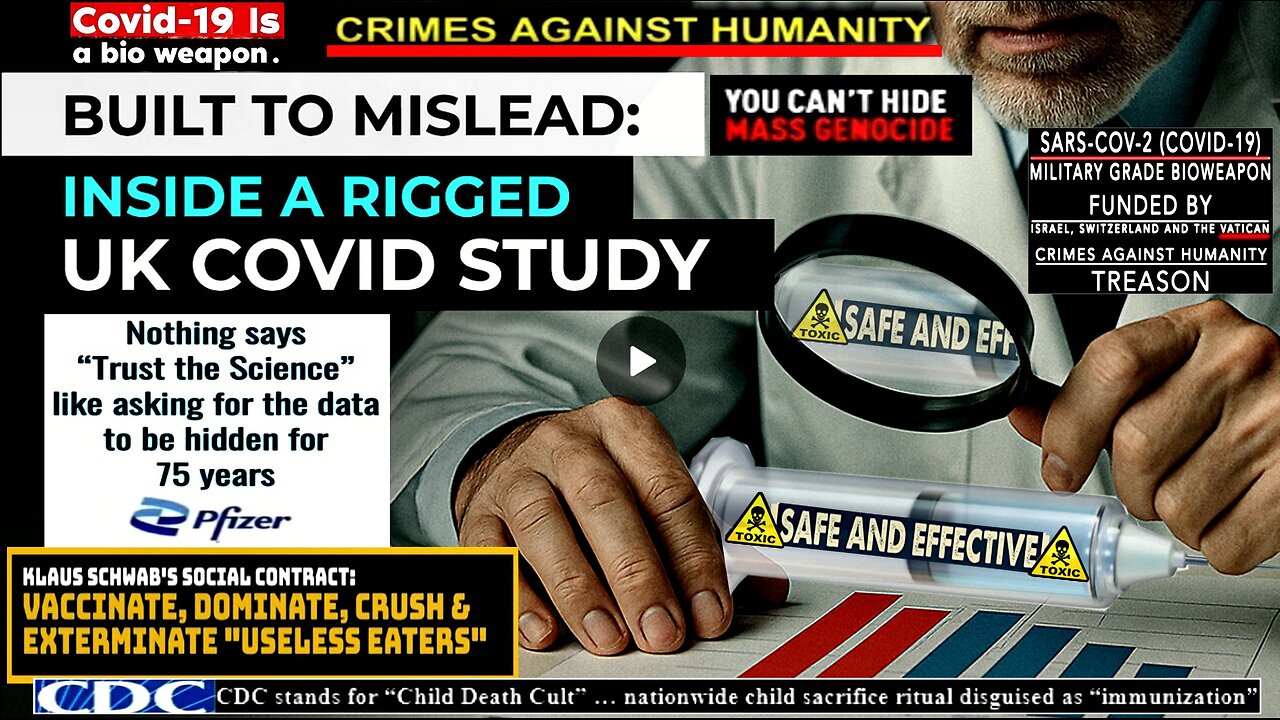 BUILT TO MISLEAD: INSIDE A RIGGED UK COVID STUDY (installed murdering demonic psychopaths)