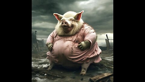 Huge pig caught on CCTV