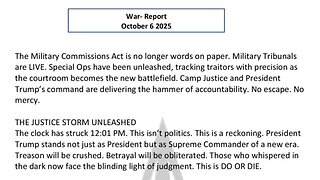 WAR REPORT - OCT 07 2025 - THE FINAL PHASE - A NEW ERA BEGINS