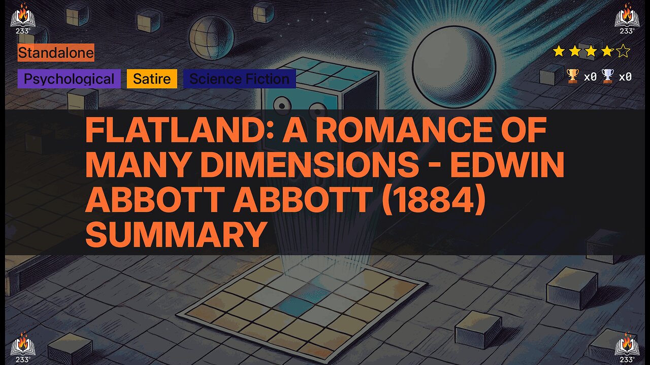 Flatland: A Romance of Many Dimensions - Edwin Abbott Abbott (1884) Summary