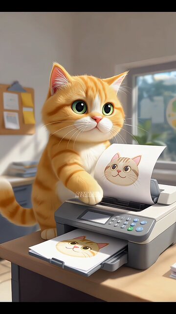 Cat just invented the funniest office selfie