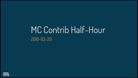 Drupal Contrib Half Hour, 2018-03-29