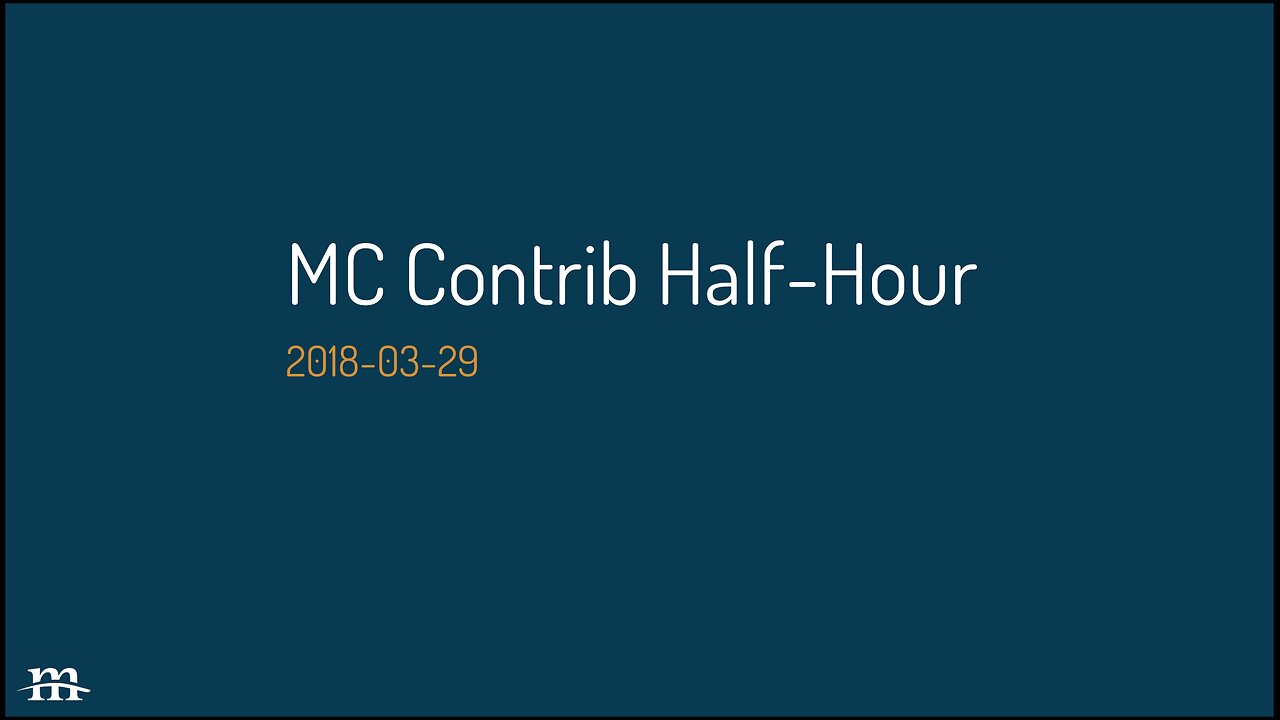Drupal Contrib Half Hour, 2018-03-29