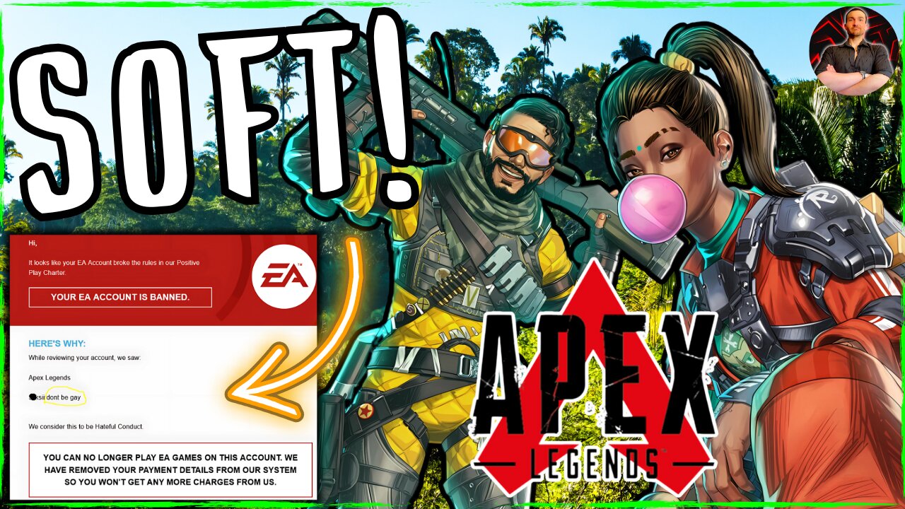 Apex Legends Player Gets EA Account BANNED For Simply Saying GAY!