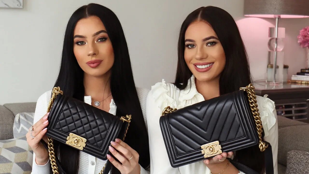 WHAT'S IN OUR CHANEL BOY BAGS! SMALL V MEDIUM