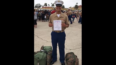 UNITED STATES MARINE CORP VETERAN GABRIEL PEREZ HAS A RUN IN WITH HIS LEFTARD NEIGHBOR