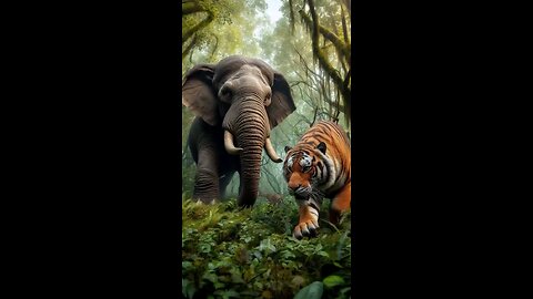 Tiger and Elephant