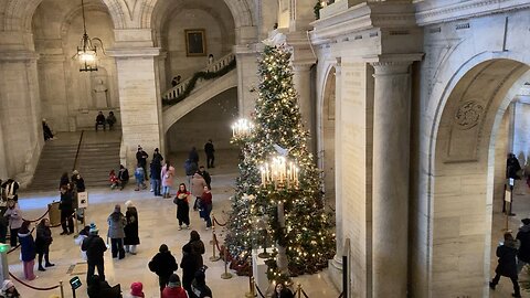 Christmas Tree @ NYPL Main Branch (Manhattan)