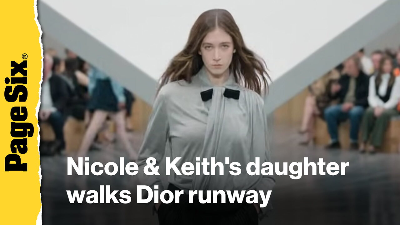 Sunday Rose walks the Dior runway after parents Nicole Kidman and Keith Urban split
