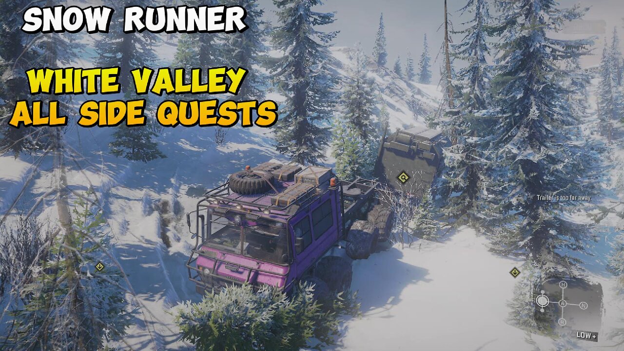 Snow Runner White Valley All Side Quests