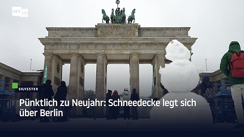 Pünktlich zu Neujahr: Schneedecke legt sich über Berlin