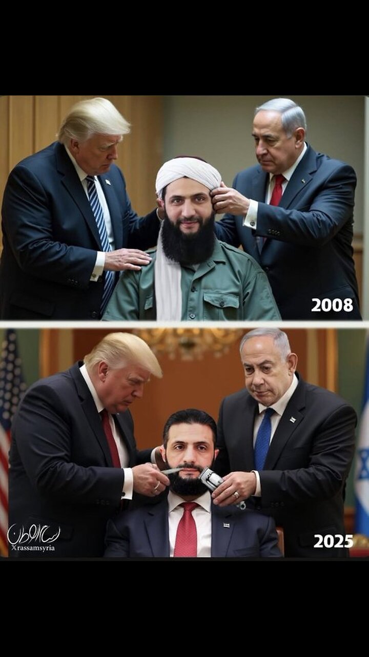 President Trump affectionately sprays his new FRAGRANCE on the ex-Al Qaeda leader in the WH