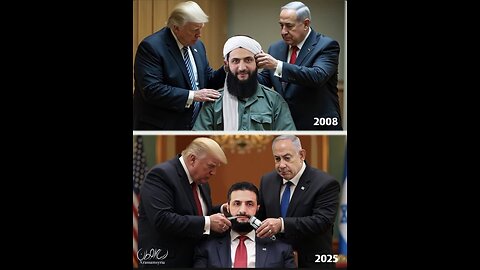 President Trump affectionately sprays his new FRAGRANCE on the ex-Al Qaeda leader in the WH