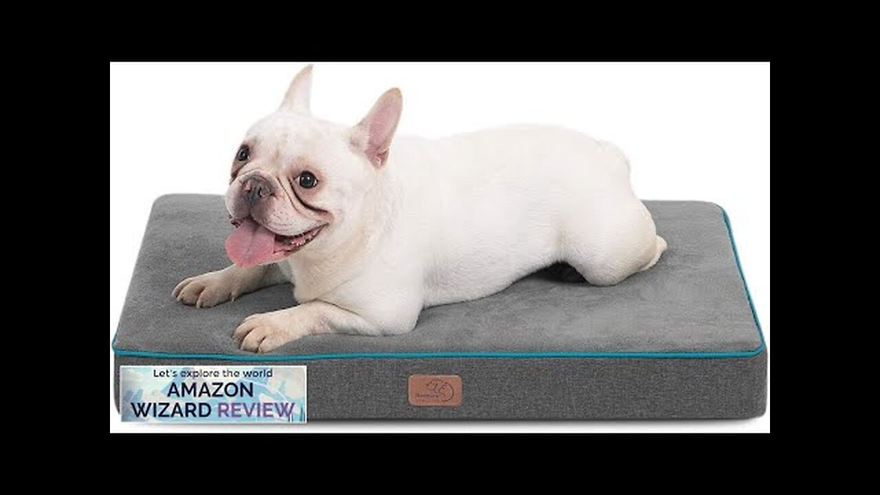 Bedsure Medium Orthopedic Bed for Medium Dogs Memory Foam Waterproof Dog Review