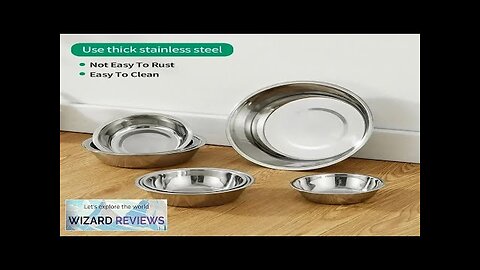 Large Capacity Dog Bowl Stainless Steel Pet Feeding Bowl Cat and Dog Review