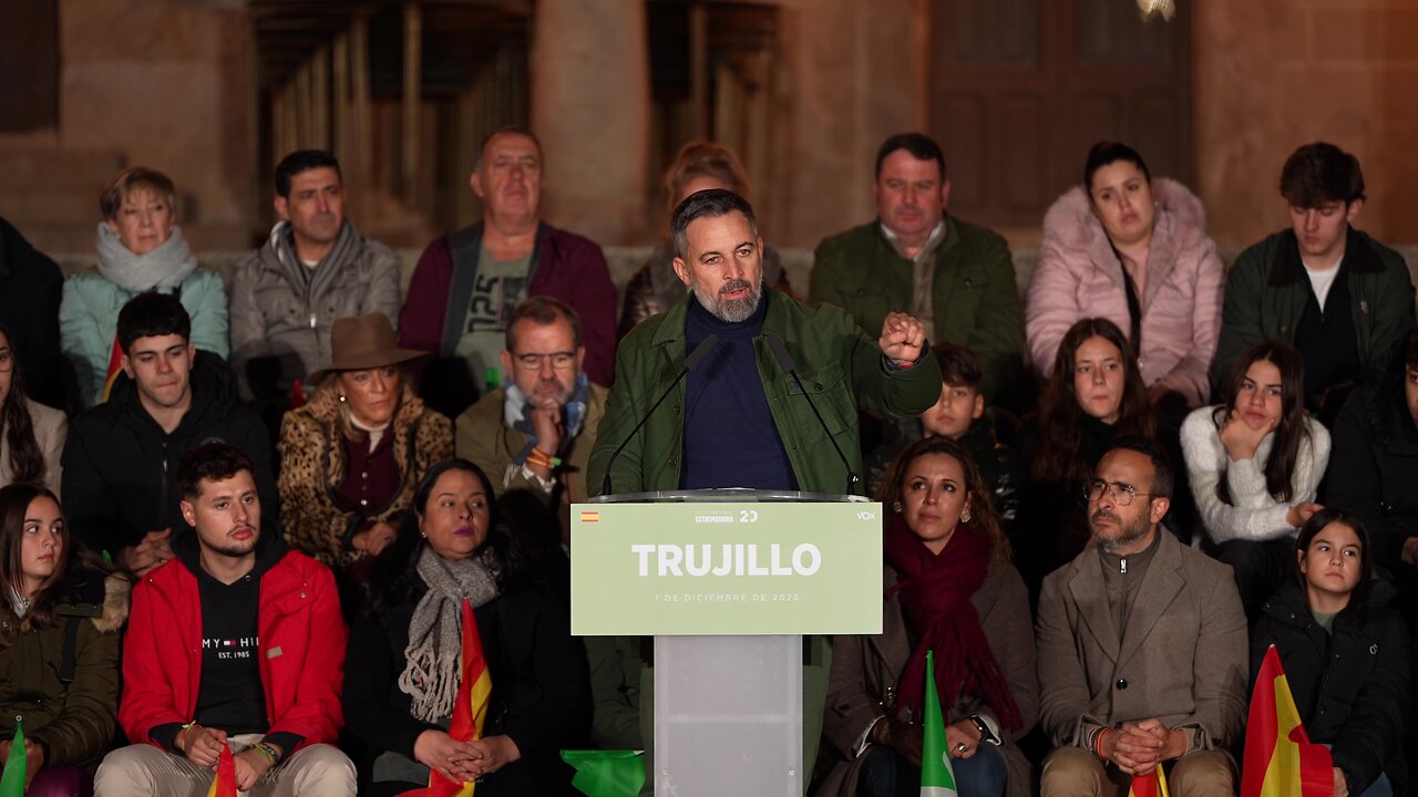 Discurso de Santiago Abascal en Trujillo - Elecciones Extremadura 21D