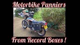 Motorbike Panniers From Record Boxes