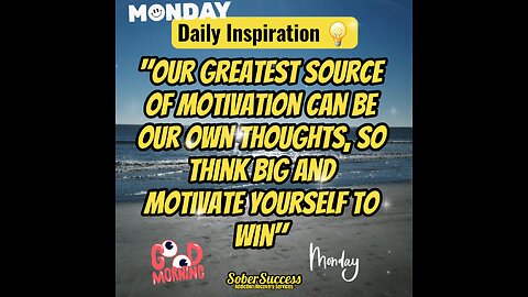 🗣Stay Motivated & Crush Today‼️💪 #DailyInspiration #MorningQuote #SoberCoach #Quotes #Motivated