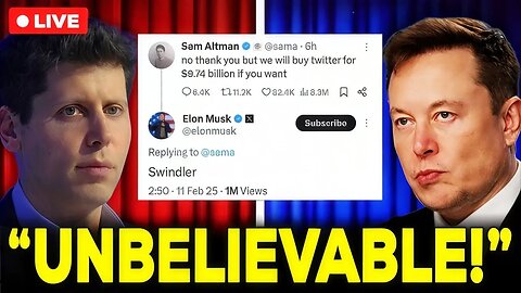 Elon Musk OFFERED Sam Altman $97.4 BILLION For OpenAI - Then This Happened!