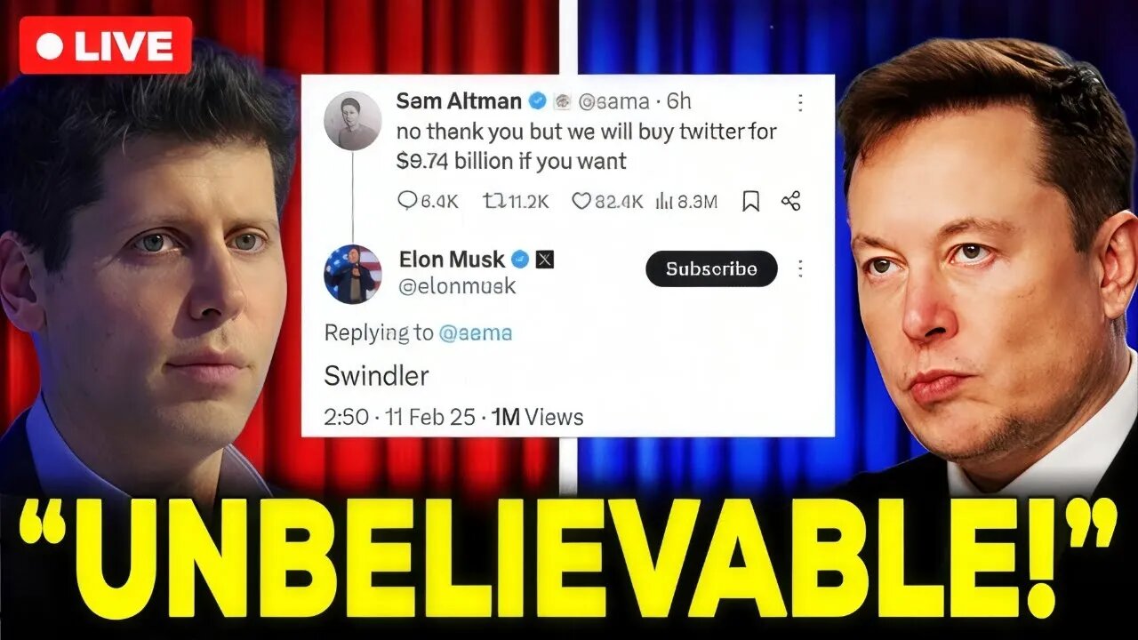 Elon Musk OFFERED Sam Altman $97.4 BILLION For OpenAI - Then This Happened!