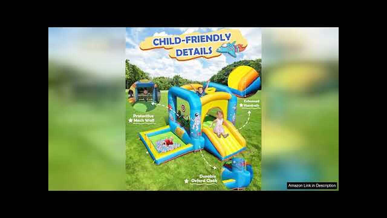 Inflatable Bounce House with Blower for Kids 3-6 y/o Space-Themed Jumping Castle Review