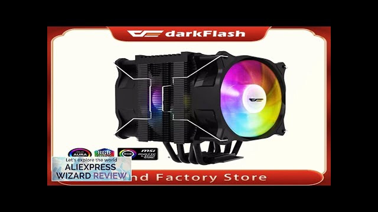 darkFlash ARGB CPU Air Cooler 4 Heat Pipes 120MM LED4Pin PWM CPU Review