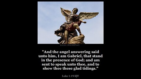 Gabriel and the announcement on the birth of Jesus