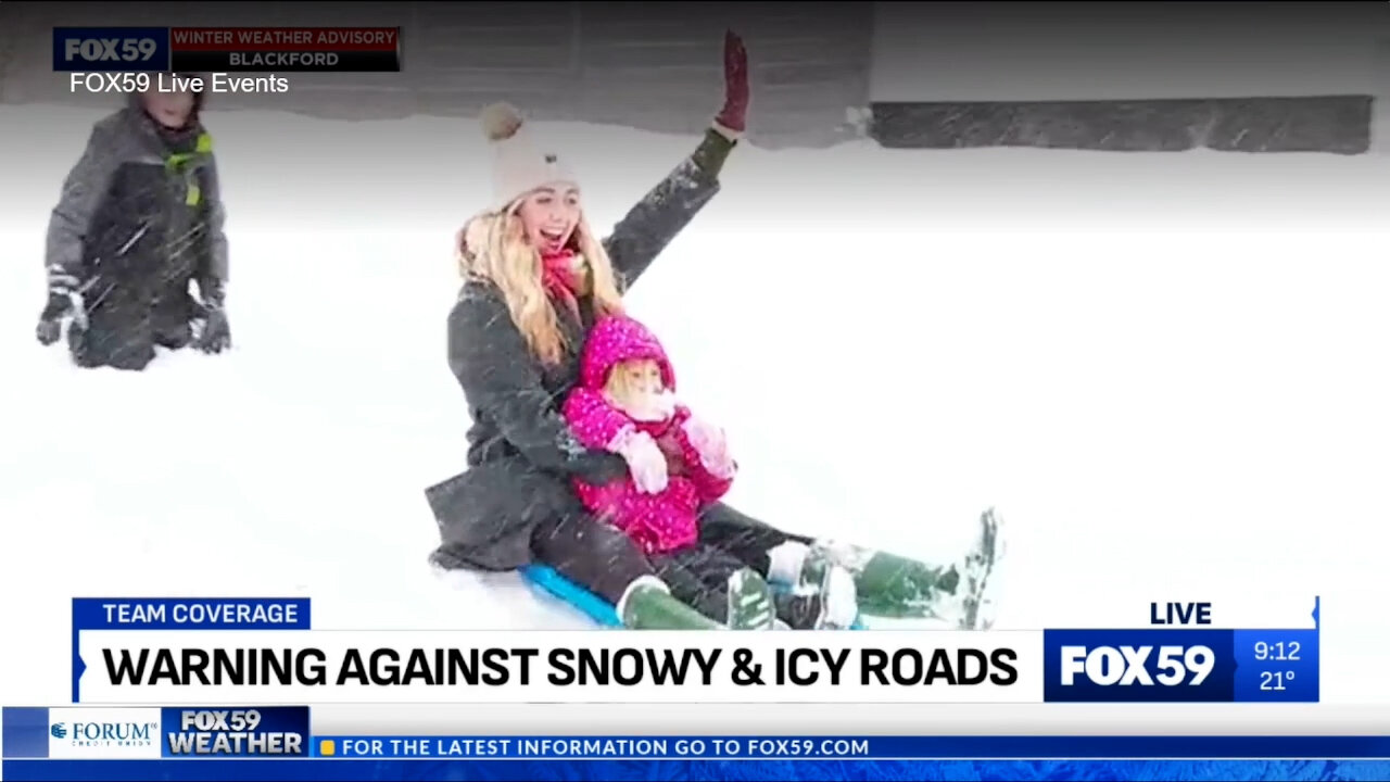 January 6, 2025 - Indianapolis Snow : A Headache for Drivers, A Blast for Kids
