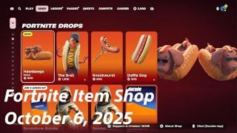 Fortnite Item Shop|October 6, 2025