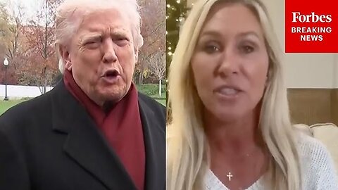 BREAKING NEWS: Trump Speaks To Reporters After Marjorie Taylor Greene Announces Her Resignation