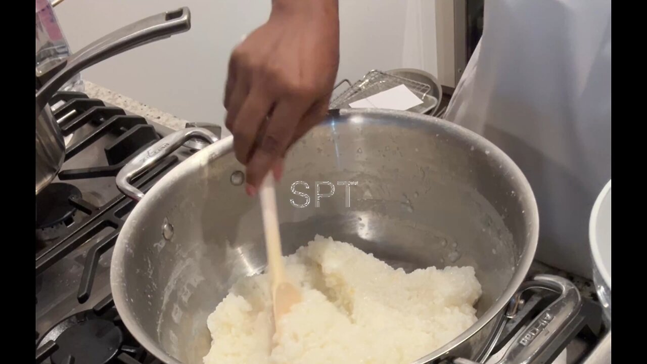 On The Menu Today: Mealie Rice with Soya Chunks & Eggplant