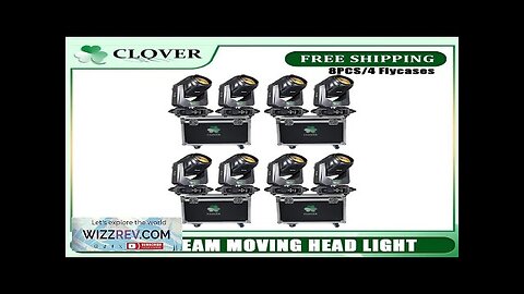 No Tax 8Pcs 300W Lyre Moving Head Light Beam Light Effect Review