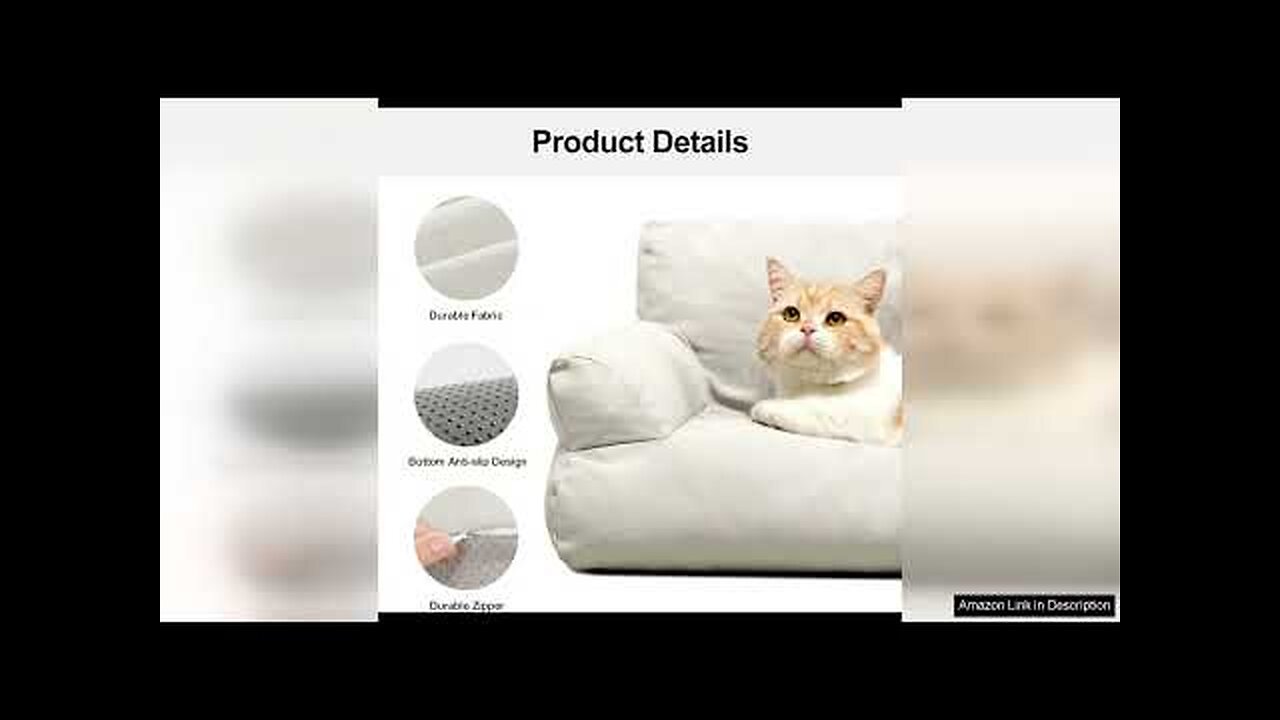 MEWOOFUN Pet Sofa Bed for Medium Pets Cat Couch Cat Bed Review