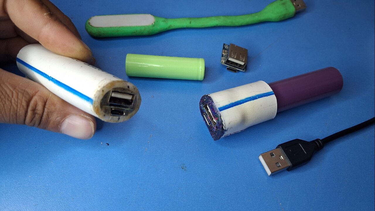 Make DIY powerbank with pvc pipe Body by Manmohan Pal