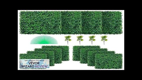 VEVOR 12PCS 20x20inch Artificial Boxwood PanelsBoxwood Hedge Wall PanelsArtificial Grass Review