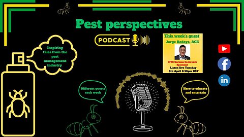 Pest perspectives EP 09 - Jorge Bedoya, ACE, NYC German Cockroach Specialist